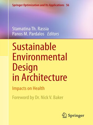 cover image of Sustainable Environmental Design in Architecture